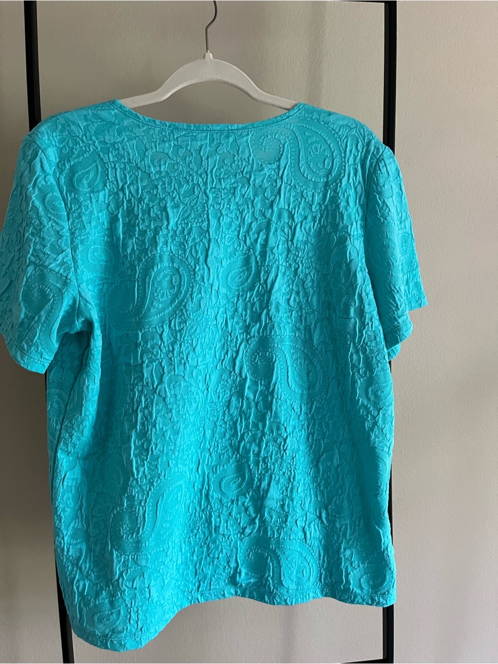 Preswick & Moore Paisley Damask Textured Knit Shirt XL - Picture 2 of 7